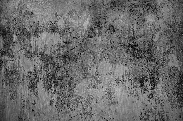 Dark abstract gray old shabby wall background