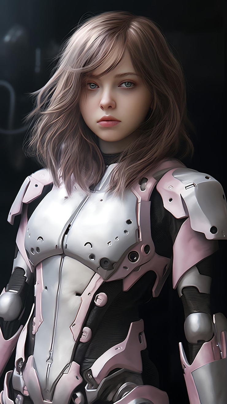 Photo アンドロイド ガール サイバーバイオニック 女性 テクガールズ