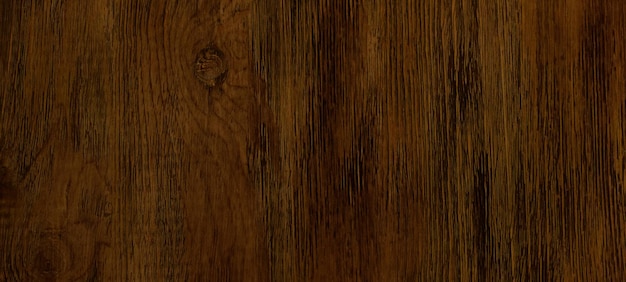 Dark background brown texture lacquered wood Empty flat surface Natural pattern on the board