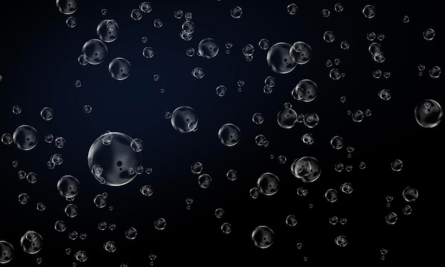 Dark background with bubbles