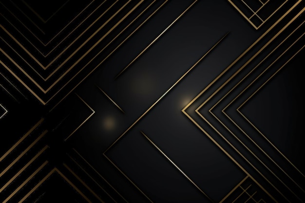 A dark background with gold lines and squares generative AI
