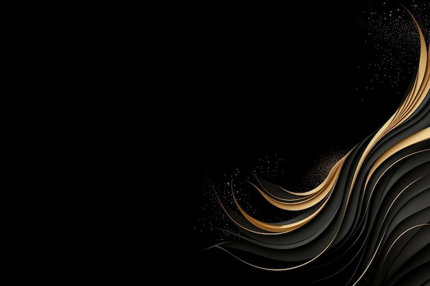 Dark background with golden elements