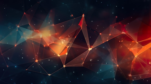 a dark background with a lot of lights generative ai image