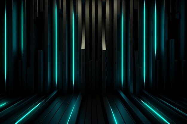 Dark background with neon lines