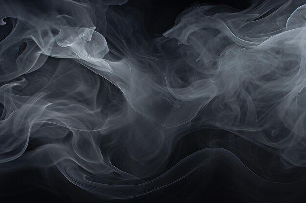 a dark background with smoke swirling around it.