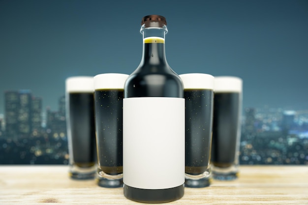 Dark beer mockup