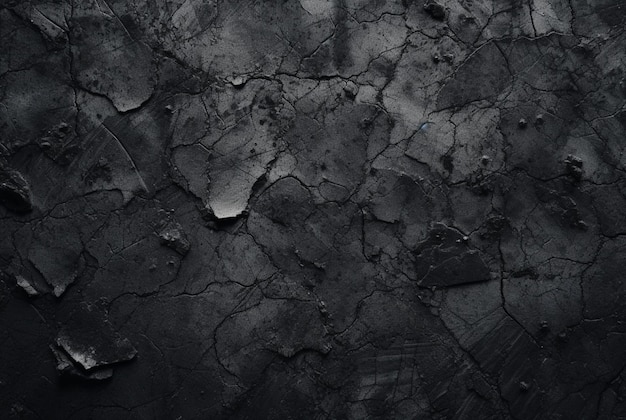 Dark black cement texture background generative ai