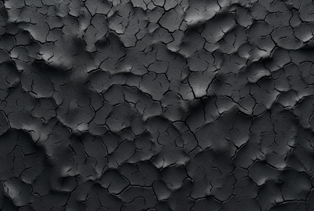 Темно-черный цемент текстуры фона генеративный ай
