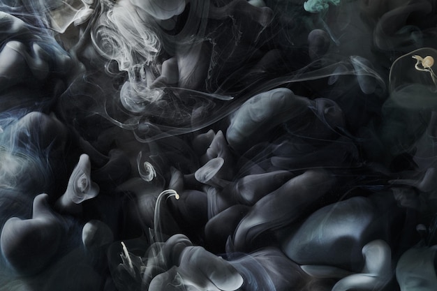 dark black contrast liquid art background paint ink explosion abstract clouds of smoke mockup watercolor underwater