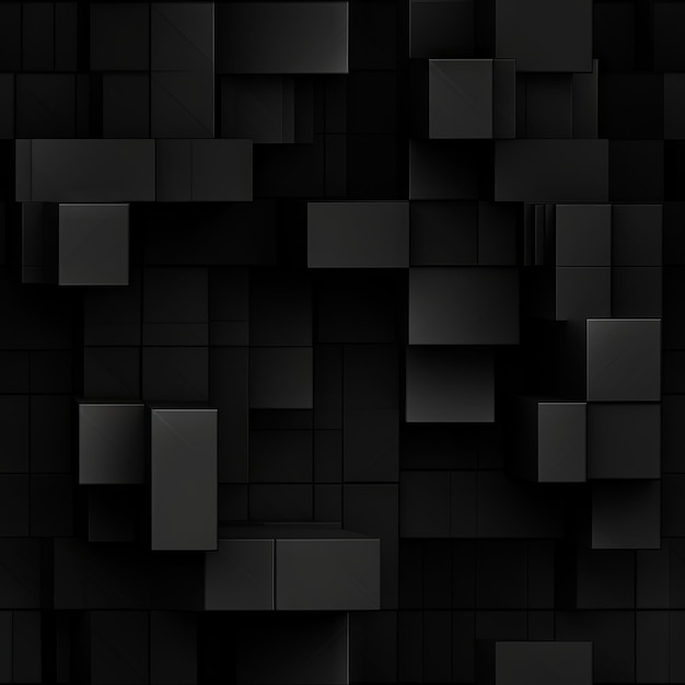 Фото Темно-черный геометрический фоновый сетка современная темная абстрактная текстура бесшовный рисунок