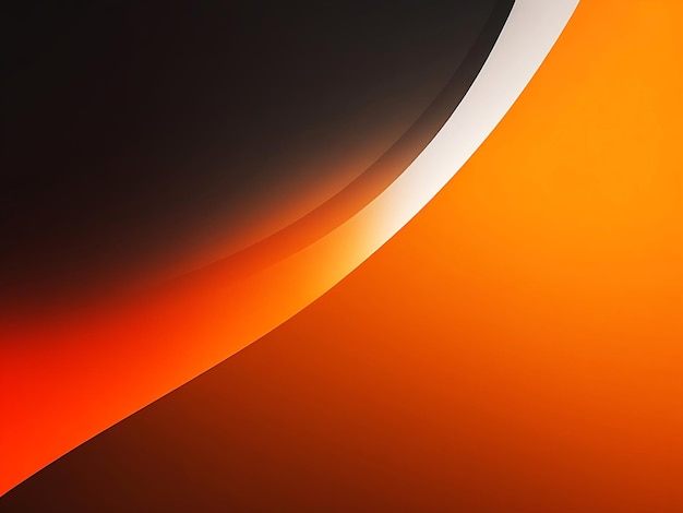 Темно-черный оранжево-белый градиентный фон для летнего искусственного  интеллекта | Премиум Фото