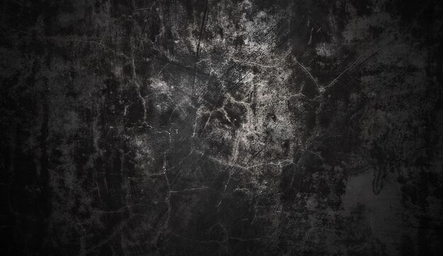 Photo dark and black wall halloween background concept black concrete dusty for background horror cement texture