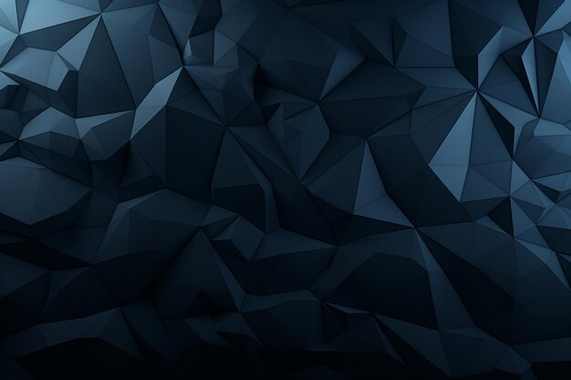 Photo dark blue abstract polygonal