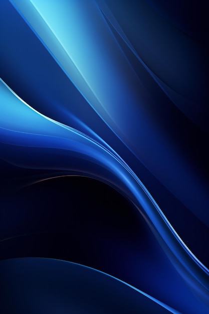 Dark blue abstract smooth dynamic background