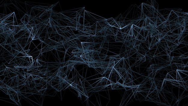 dark blue abstract technology polygonal background