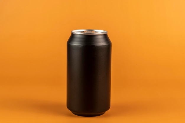 Dark blue aluminum can