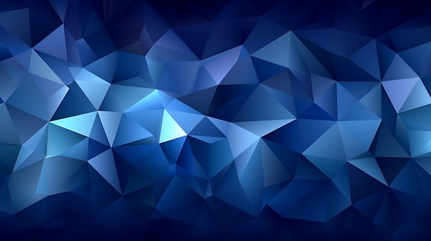 Dark blue background with geometric shapes Ai Generative