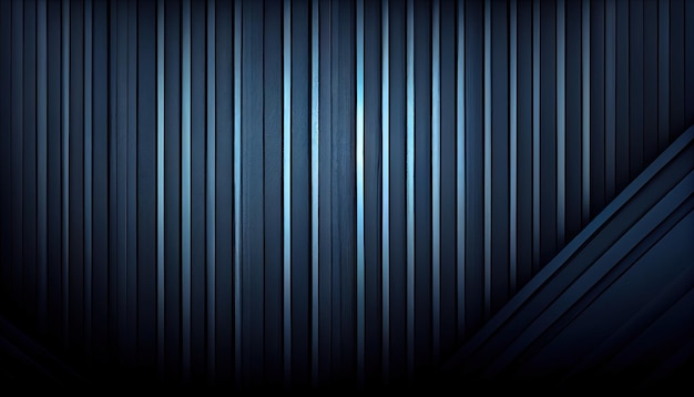 Photo a dark blue background with vertical lines generative ai