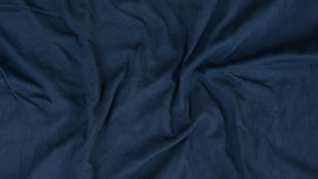 A dark blue cloth with a white background