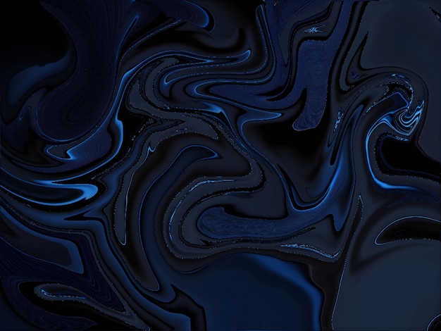 Dark blue color fluid spread make a abstract texture