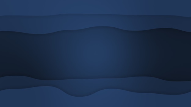 Dark blue color shadow wavy background