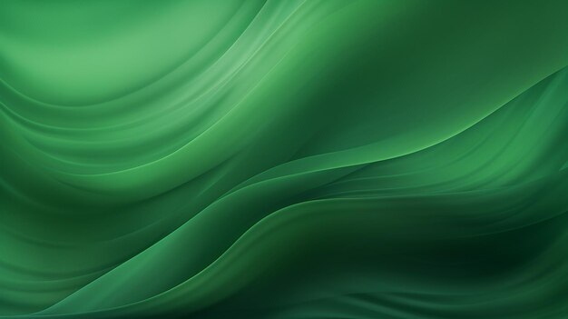 Dark blue green silk satin Wavy soft folds Shiny fabric surface Luxury emerald green background