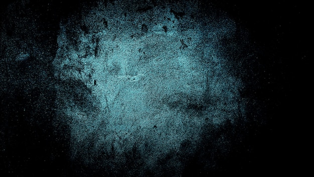 오래 된 벽 콘크리트의 어두운 파란색 grunge 텍스처 배경