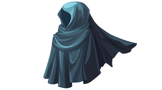 A dark blue hooded cloak The perfect addition to any costume