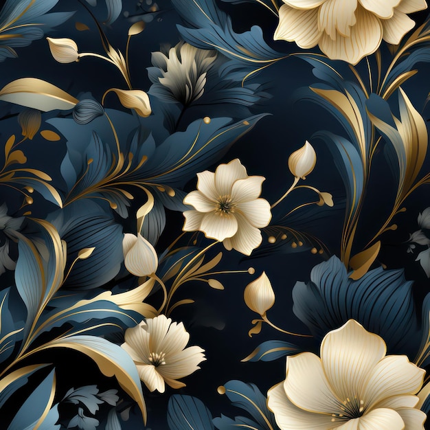 Dark Blue Luxury Background Clean and Modern Design