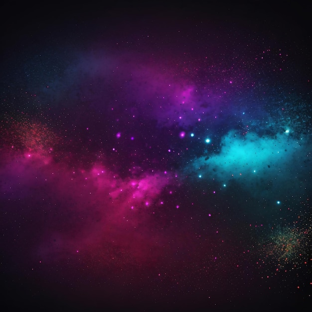 Dark Blue and magenta glow particle abstract background texture