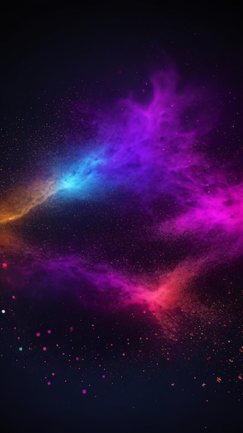 Dark Blue and magenta glow particle abstract background texture