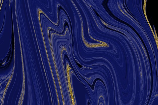 Dark blue marble background with gold lining