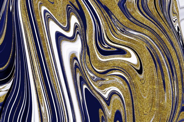 Dark blue marble background with gold lining