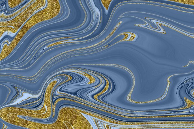 Dark blue marble background with gold lining