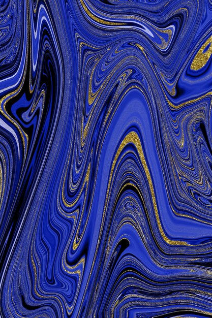 Dark blue marble background with gold lining