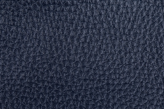 Dark blue natural leather texture