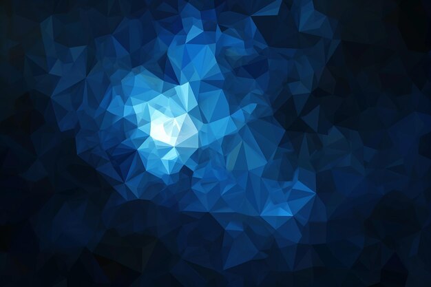 Photo dark blue polygonal mosaic background