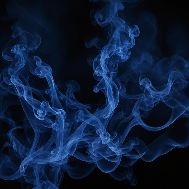 Фото Темно-голубые дымовые обои