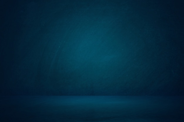 Dark blue studio room background