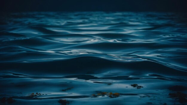 Dark blue water