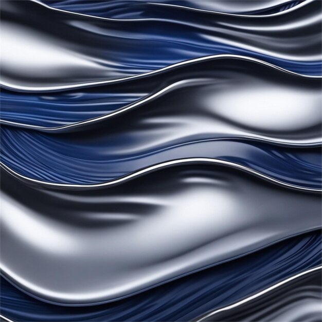 Dark Blue Wave Abstract Background