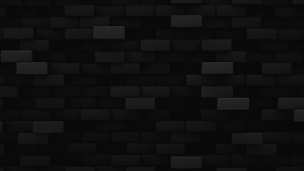 Photo dark brick wall background full frame