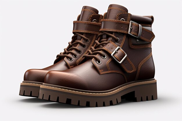 dark brown moctoe boots