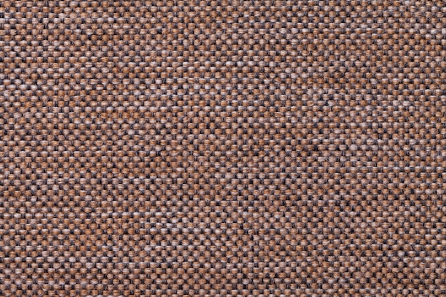 市松模様の暗い茶色の繊維の背景