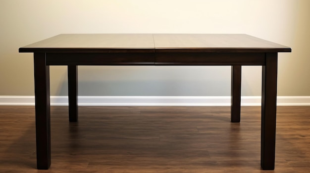 dark brown wood table