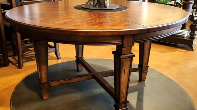 dark brown wood table