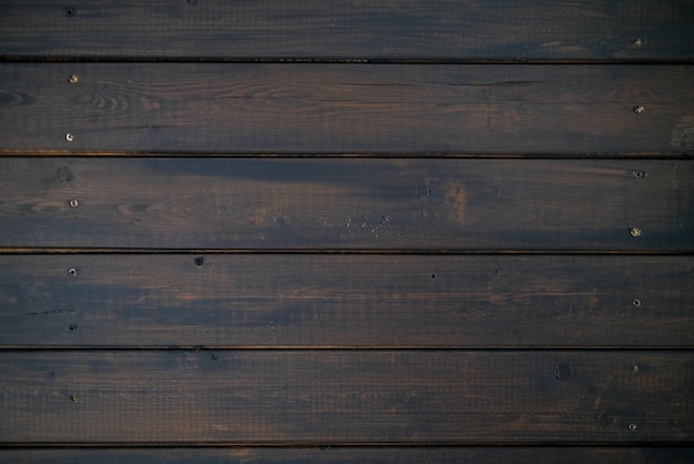 Dark brown wooden wall background texture