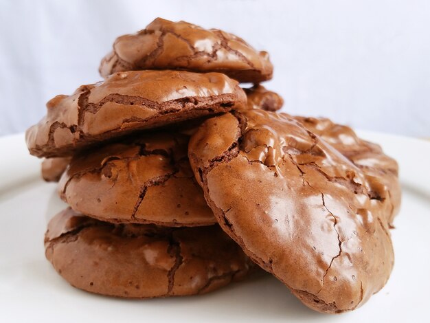 Dark chocolate brownie cookies