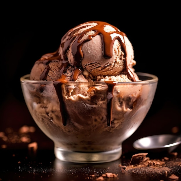 Dark Chocolate Ganache Ice Cream Intense and Decadent Dark Chocolate Ganache Ice Cream