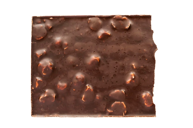 Dark chocolate isolated